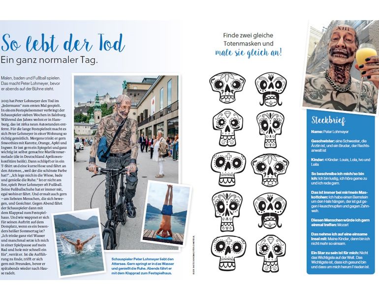 Seite aus dem Workbook "Fest gespielt"!   Bild: SN/SN