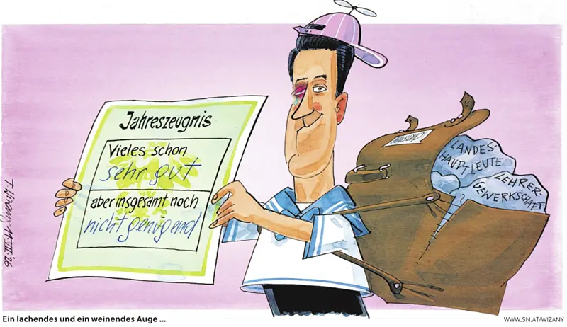 Ein lachendes und ein weinendes Auge ...
