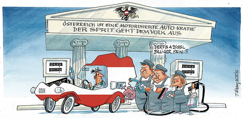 Drei von der Tankstelle ...